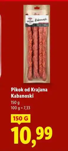 Lidl Pikok od Krajana Kabanoski oferta