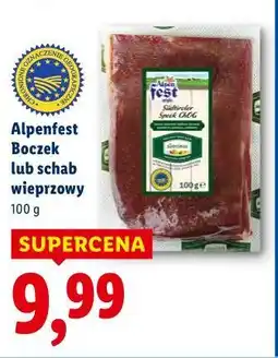 Lidl Alpenfest Boczek lub schab wieprzowy oferta