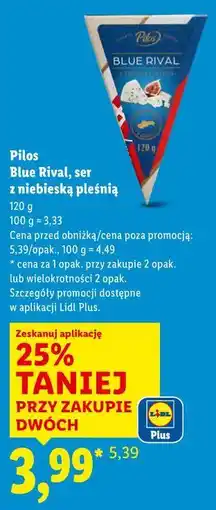 Lidl Pilos Blue Rival, ser z niebieską pleśnią oferta