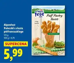 Lidl Alpenfest Pałeczki z ciasta półfrancuskiego oferta