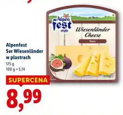 Lidl Alpenfest Ser Wiesenländer w plastrach oferta