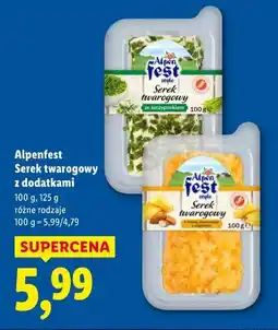 Lidl Alpenfest Serek twarogowy z dodatkami oferta