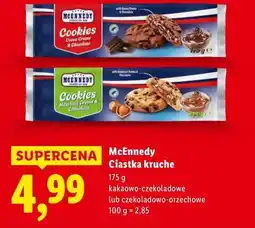 Lidl McEnnedy Ciastka kruche (Cookies Double Choc & Chocolate or Hazelnut Choco & Chocolate) oferta