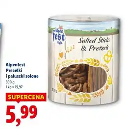 Lidl Alpenfest Precelki i paluszki solone oferta