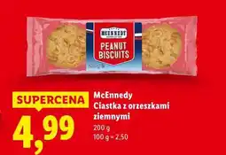 Lidl McEnnedy Ciastka z orzeszkami ziemnymi (Peanut Biscuits) oferta