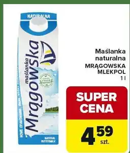 Carrefour Express Maślanka naturalna MRĄGOWSKA MLEKPOL oferta