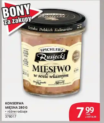 Selgros Konserwa mięsna Spichlerz Rusiecki oferta