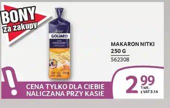 Selgros Goliard Makaron Nitki oferta