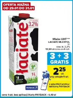 Carrefour Express Laciate Mlekpol Mleko UHT oferta