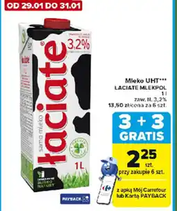 Carrefour Express Laciate Mlekpol Mleko UHT oferta