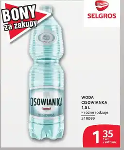 Selgros Woda Cisowianka oferta