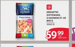 Selgros Myfood Krewetki gotowane z ogonem oferta