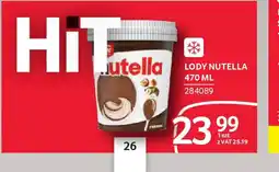 Selgros Lody Nutella oferta