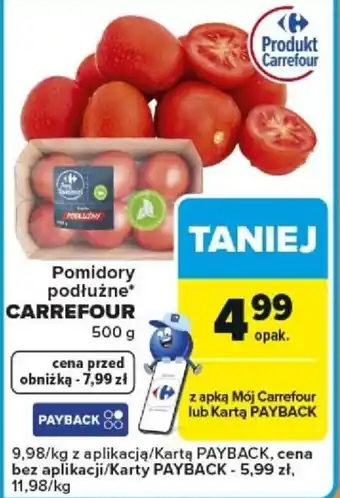 Pomidory podłużne CARREFOUR