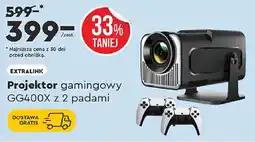 Biedronka EXTRALINK Projektor gamingowy GG400X z 2 padami oferta