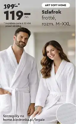 Biedronka ART SOFT HOME Szlafrok frotté oferta