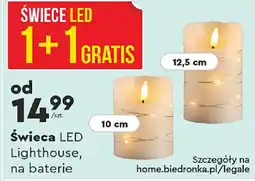 Biedronka Świeca LED Lighthouse, na baterie oferta