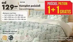 Biedronka PATION Komplet pościeli bawełnianej oferta