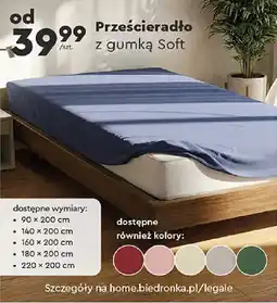 Biedronka Prześcieradło z gumką Soft oferta