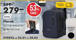 Biedronka WINGS Plecak kompresyjny, granatowy oferta
