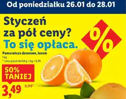 Lidl Pomarańcze deserowe, luzem oferta