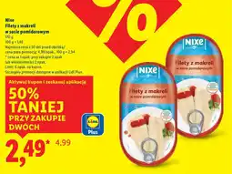 Lidl Filety z makreli Nixe w sosie pomidorowym oferta