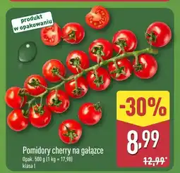 ALDI Pomidory cherry na gałązce klasa I oferta