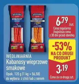 ALDI Kabanosy wieprzowe smakowe z chili oferta
