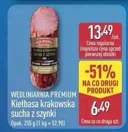 ALDI Kiełbasa krakowska sucha z szynki oferta