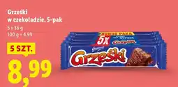 Lidl Wafelki w czekoladzie 5-pak oferta