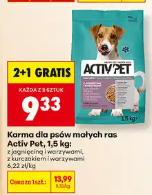 Biedronka Karma dla psów małych ras Activ Pet oferta