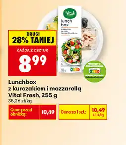 Biedronka Lunchbox z kurczakiem i mozzarellą Vital Fresh oferta