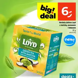 Dealz Herbata zielona Loyd z matchą, ananasem i kokosem oferta