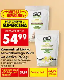 Biedronka Koncentrat białka serwatkowego WPC 80 Go Active oferta