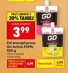 Biedronka Żel energetyczny Go Active PZPN oferta