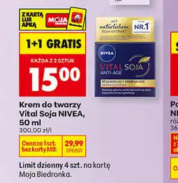 Biedronka Krem do twarzy Vital Soja NIVEA oferta