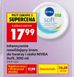 Biedronka Intensywnie nawilżający krem do twarzy i ciała NIVEA Soft oferta