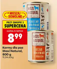 Biedronka Karmy dla psa Maxi Natural oferta