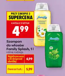 Biedronka Szampon do włosów Family Splash oferta