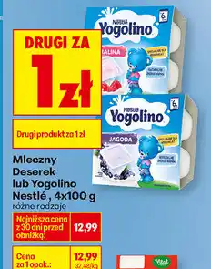 Biedronka Mleczny Deserek lub Yogolino Nestlé oferta