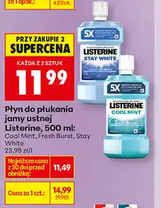 Biedronka Płyn do płukania jamy ustnej Listerine oferta
