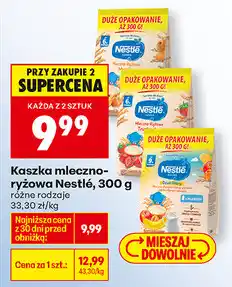 Biedronka Kaszka mleczno-ryżowa Nestlé oferta