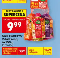 Biedronka Mus owocowy Vital Fresh oferta