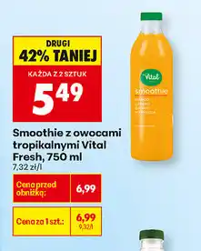 Biedronka Smoothie z owocami tropikalnymi Vital Fresh oferta