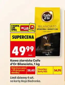 Biedronka Kawa ziarnista Cafe d'Or Bilanciato oferta