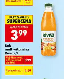 Biedronka Sok multiwitamina Riviva oferta