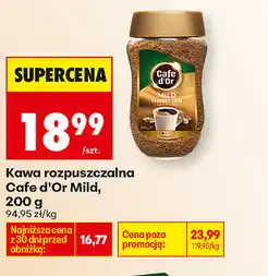 Biedronka Kawa rozpuszczalna Cafe d'Or Mild oferta