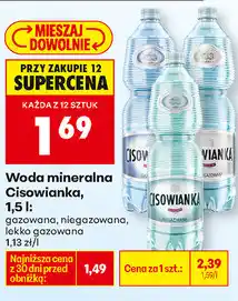 Biedronka Woda mineralna Cisowianka oferta