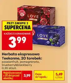Biedronka Herbata ekspresowa Teekanne oferta