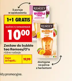 Biedronka Zestaw do bubble tea Remsey/O's Tea, 3 propo w opakowaniu oferta